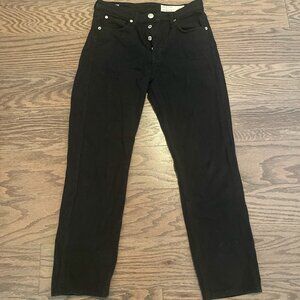 Black Rag & Bone Maya High-Rise Slim Jeans - Size 26